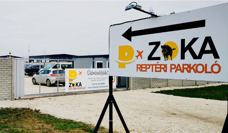 Zoka reptéri parkoló, Vecsés.